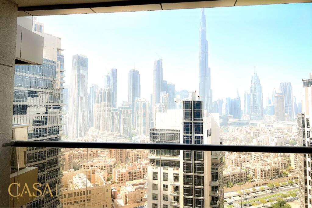 Lovely Big Studio W/ Burj Khalifa View In Downtown Dubaï Extérieur photo