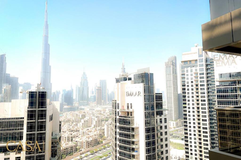 Lovely Big Studio W/ Burj Khalifa View In Downtown Dubaï Extérieur photo
